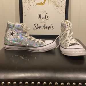 🤩 CONVERSE/All Star sequins/size 7